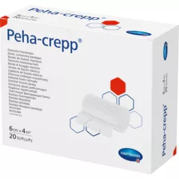 PEHA CREPP Fiksacinis tvarstis 6 cmx4 m, 20 vnt