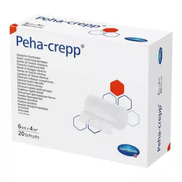 PEHA CREPP Fiksacinis tvarstis 6 cmx4 m, 20 vnt