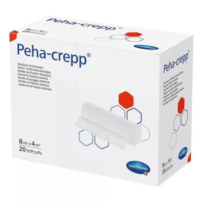 PEHA CREPP Fiksacinis tvarstis 8 cmx4 m, 20 vnt