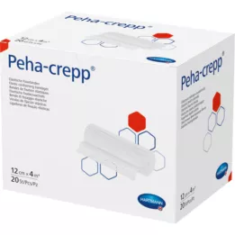 PEHA CREPP Fiksacinis tvarstis 12 cmx4 m, 20 vnt