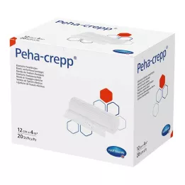 PEHA CREPP Fiksacinis tvarstis 12 cmx4 m, 20 vnt