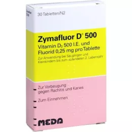 ZYMAFLUOR D 500 tabletės, 30 kapsulių