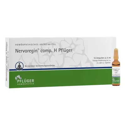 NERVOREGIN comp.H Pflüger ampulės, 10 vnt NERVOREGIN comp.H Pflüger ampulės, 10 vnt