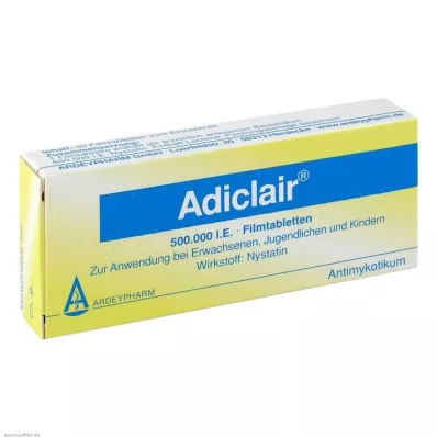 ADICLAIR Plėvele dengtos tabletės, 20 vnt ADICLAIR Plėvele dengtos tabletės, 20 vnt