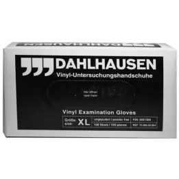 VINYL Pirštinės be pudros, XL dydis, 100 vnt