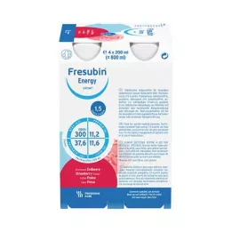 FRESUBIN ENERGY DRINK Braškių gertuvė 6X4X200 ml