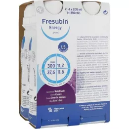 FRESUBIN ENERGY DRINK Miško vaisių gertuvė, 4X200 ml