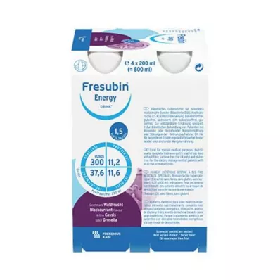FRESUBIN ENERGY DRINK Miško vaisių gertuvė 6X4X200 ml