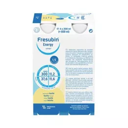 FRESUBIN ENERGY DRINK Vanilės gertuvė, 4X200 ml