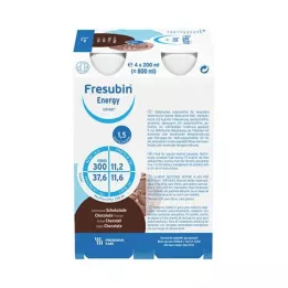 FRESUBIN ENERGY DRINK Šokolado gertuvė, 4X200 ml