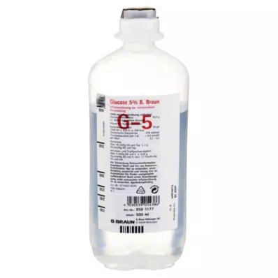 Gliukozė 5% B.Braun Ecoflac P, 500 ml Gliukozė 5% B.Braun Ecoflac P, 500 ml