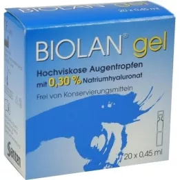 BIOLAN Geliniai akių lašai, 20X0,45 ml