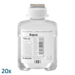 AQUA AD injectabilia Ecoflac Plus injekcinis tirpalas, 20X100 ml