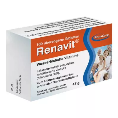 RENAVIT dengtos tabletės, 100 vnt RENAVIT dengtos tabletės, 100 vnt