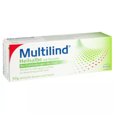 MULTILIND Gydomasis tepalas su nistatinu ir cinko oksidu, 50 g