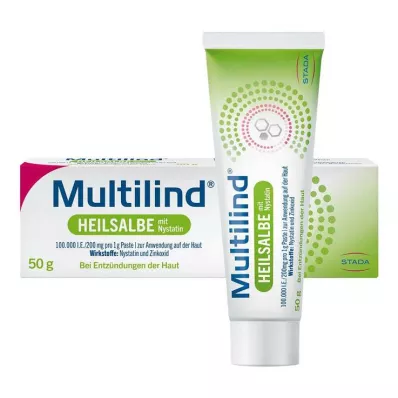 MULTILIND Gydomasis tepalas su nistatinu ir cinko oksidu, 50 g