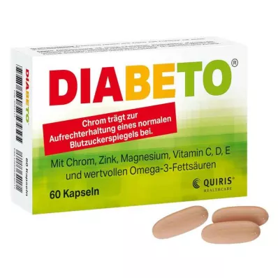 DIABETO Kapsulės, 60 vnt