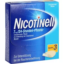 NICOTINELL 7 mg/24 val. pleistras 17,5 mg, 7 vnt