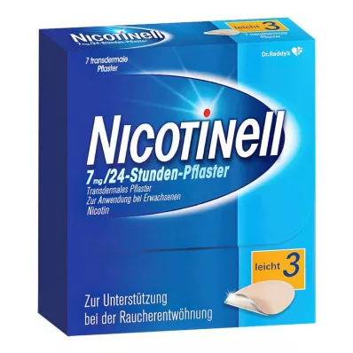NICOTINELL 7 mg/24 val. pleistras 17,5 mg, 7 vnt