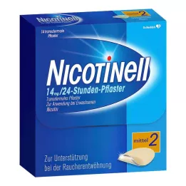 NICOTINELL 14 mg/24 val. pleistras 35 mg, 14 vnt