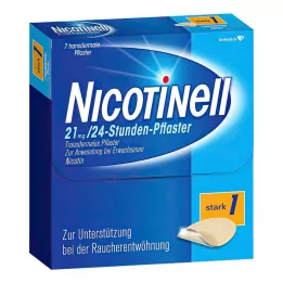 NICOTINELL 21 mg/24 val. pleistras 52,5 mg, 7 vnt