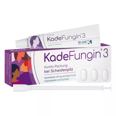KADEFUNGIN 3 Combip.20 g kremo+3 makšties tabletės, 1 vnt