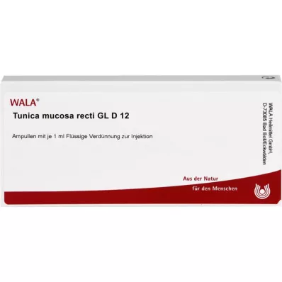 TUNICA tiesioji gleivinė GL D 12 ampulių, 10X1 ml