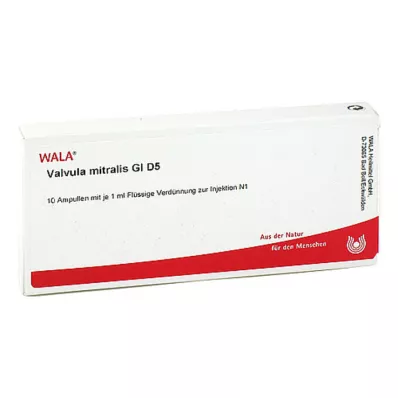 VALVULA mitralis GL D 5 ampulės, 10X1 ml VALVULA mitralis GL D 5 ampulės, 10X1 ml