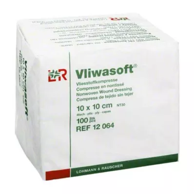VLIWASOFT Neaustiniai kompresai 10x10 cm nesterilūs 4l, 100 vnt VLIWASOFT Neaustiniai kompresai 10x10 cm nesterilūs 4l, 100 vnt