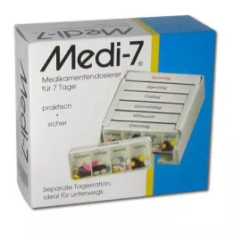 MEDI 7 vaistų dozės 7 dienoms, baltos spalvos, 1 vnt