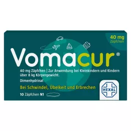 VOMACUR 40 žvakučių, 10 vnt