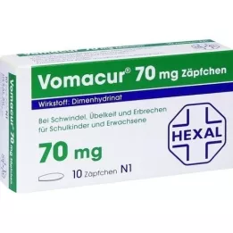 VOMACUR 70 žvakučių, 10 vnt