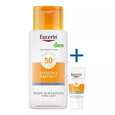 Eucerin losjonas nuo saulės Extra Light LSF 50+, 150 ml Eucerin losjonas nuo saulės Extra Light LSF 50+, 150 ml