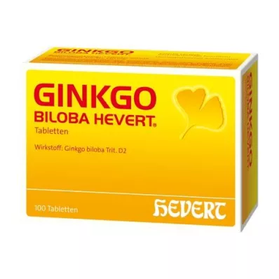 GINKGO BILOBA HEVERT Tabletės, 100 vnt