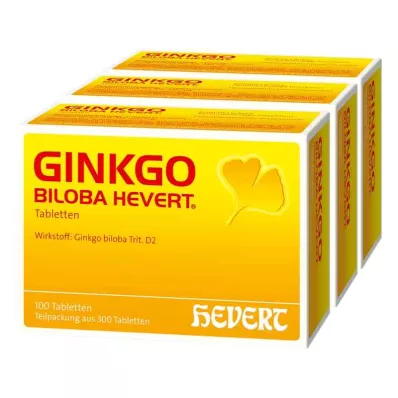 GINKGO BILOBA HEVERT Tabletės, 300 vnt GINKGO BILOBA HEVERT Tabletės, 300 vnt