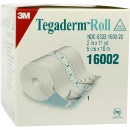 TEGADERM 3M gipsas 5 cmx10 m ritinyje 16002, 1 vnt