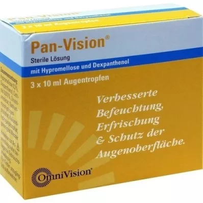 PAN-VISION Akių lašai, 3X10 ml