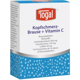 TOGAL Headache Effervescent + Vit.C Effervescent tabletės, 20 kapsulių