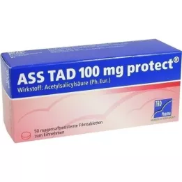 ASS TAD 100 mg apsauginės plėvele dengtos tabletės, 50 vnt