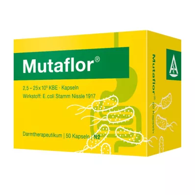 MUTAFLOR Žarnynui atsparios kietosios kapsulės, 50 vnt