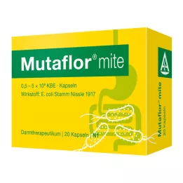 MUTAFLOR erkėms atsparios kietosios kapsulės, 20 vnt