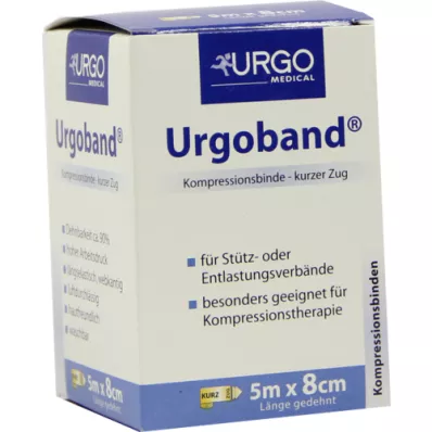 URGOBAND Trumpas tempiamasis tvarstis 8 cmx5 m, 1 vnt