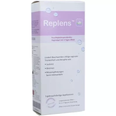 REPLENS Aplicatoare preumplute de gel vaginal, 3 buc