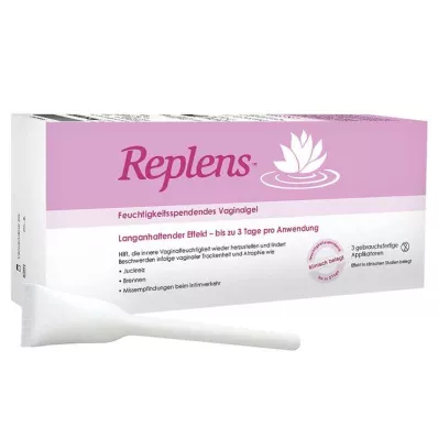 REPLENS Aplicatoare preumplute de gel vaginal, 3 buc