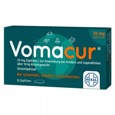 VOMACUR 70 supozitoare, 5 buc VOMACUR 70 supozitoare, 5 buc