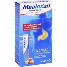 MAALOXAN 25 mVal skystis, 10X10 ml