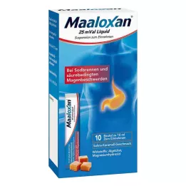 MAALOXAN 25 mVal skystis, 10X10 ml