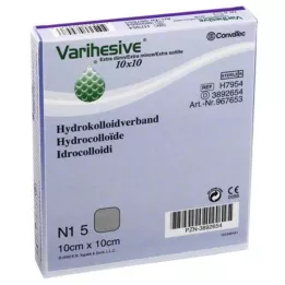 VARIHESIVE extra subțire 10x10 cm HKV hidroactiv, 5 buc