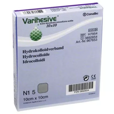 VARIHESIVE extra subțire 10x10 cm HKV hidroactiv, 5 buc VARIHESIVE extra subțire 10x10 cm HKV hidroactiv, 5 buc