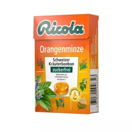 RICOLA o.Z.Box oranžiniai mėtų saldainiai, 50 g